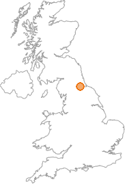 map showing location of Shildon, County Durham