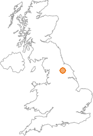map showing location of Skipton-on-Swale, North Yorkshire