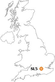 map showing location of SL5