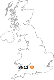 map showing location of SN12