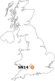 map showing location of SN14