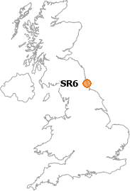 map showing location of SR6