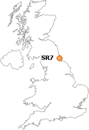 map showing location of SR7