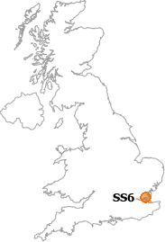 map showing location of SS6
