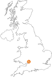 map showing location of St Briavels, Gloucestershire