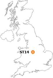 map showing location of ST14