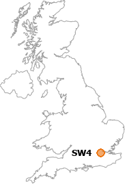 map showing location of SW4