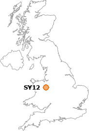 map showing location of SY12