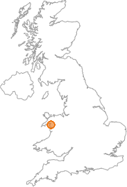map showing location of Talsarnau, Gwynedd