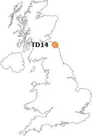 map showing location of TD14