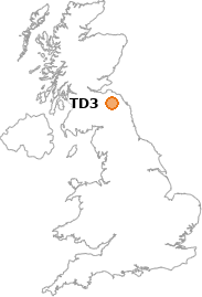 map showing location of TD3