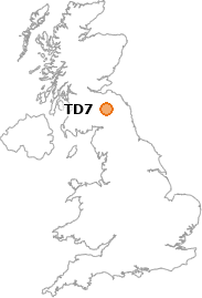 map showing location of TD7