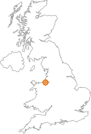 map showing location of Thurstaston, Merseyside