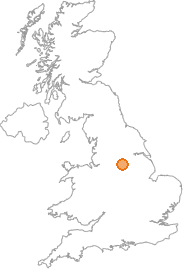 map showing location of Tinsley, South Yorkshire
