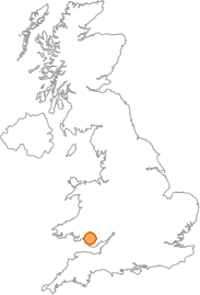 map showing location of Treherbert, Rhondda Cynon Taff