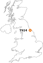 map showing location of TS14