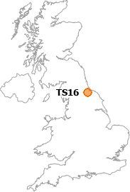 map showing location of TS16