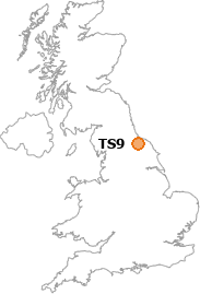 map showing location of TS9