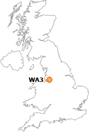 map showing location of WA3