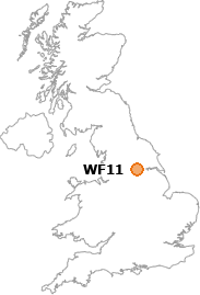 map showing location of WF11