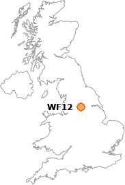 map showing location of WF12