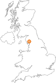 map showing location of Windermere, Cumbria