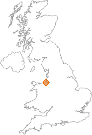 map showing location of Woodchurch, Merseyside