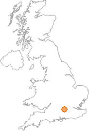 map showing location of Woodley, Berkshire