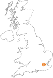 map showing location of Woolwich, Greater London