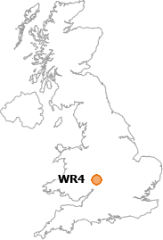 map showing location of WR4