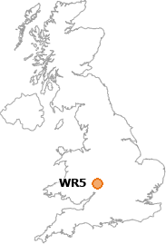 map showing location of WR5