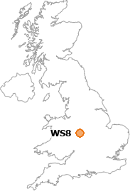 map showing location of WS8