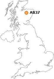 map showing location of AB37