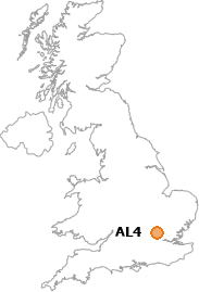 map showing location of AL4