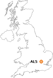 map showing location of AL5