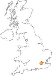 map showing location of Barnes Bridge, Greater London