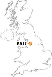 map showing location of BB11