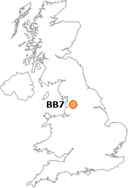 map showing location of BB7