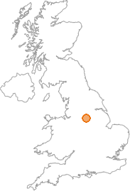 map showing location of Beauchief, South Yorkshire