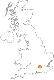 map showing location of Binfield, Berkshire