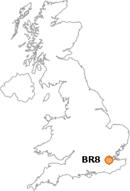 map showing location of BR8