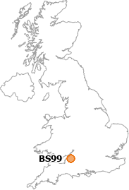 map showing location of BS99