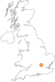 map showing location of Buckland Common, Buckinghamshire