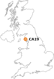map showing location of CA19