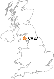 map showing location of CA27