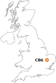 map showing location of CB6