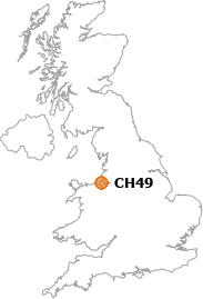 map showing location of CH49