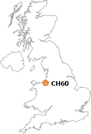 map showing location of CH60