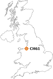 map showing location of CH61
