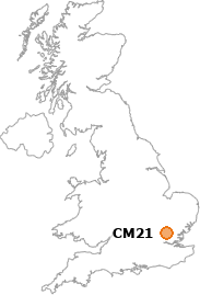 map showing location of CM21